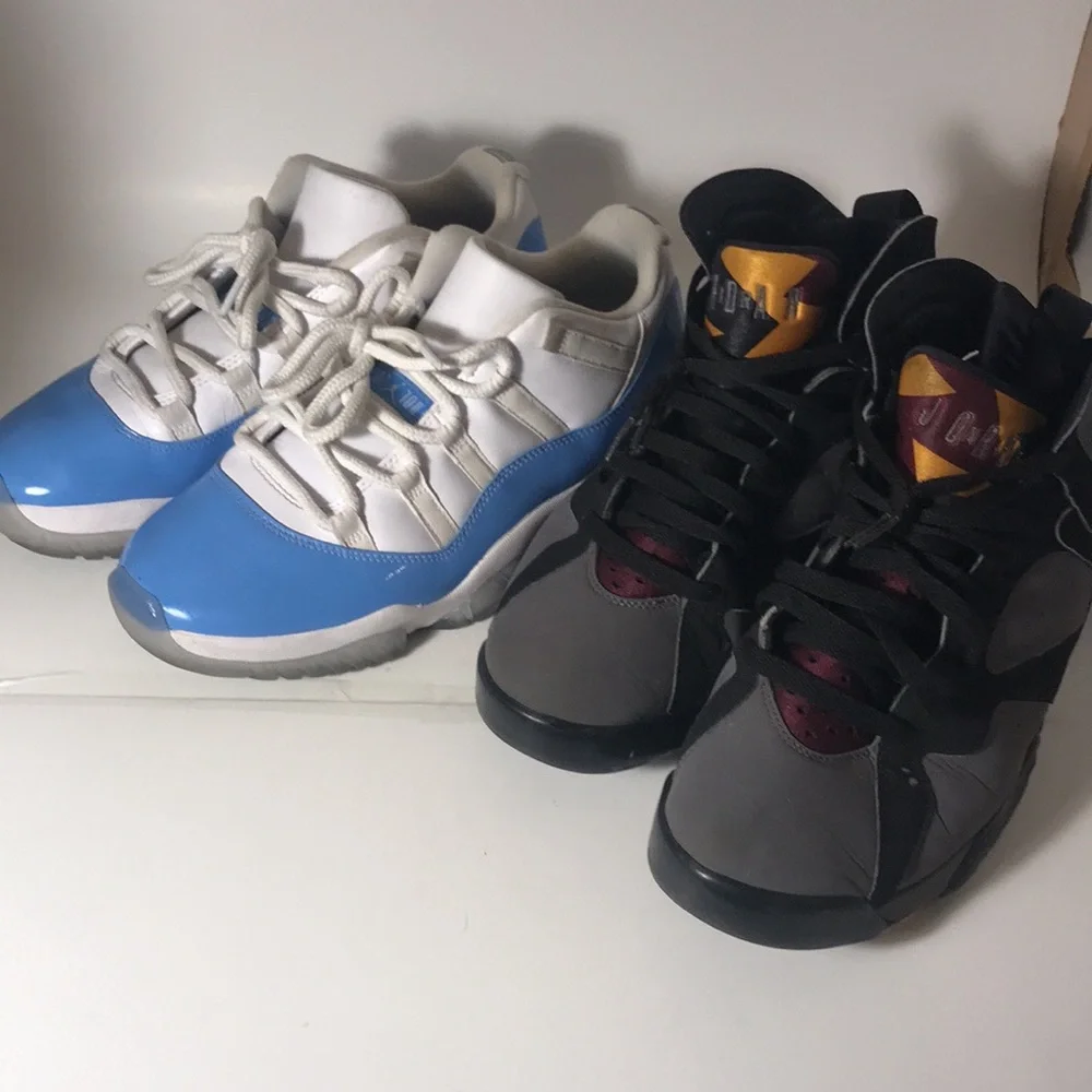 Size 9.5 Jordan 7’s‎ and 11’s