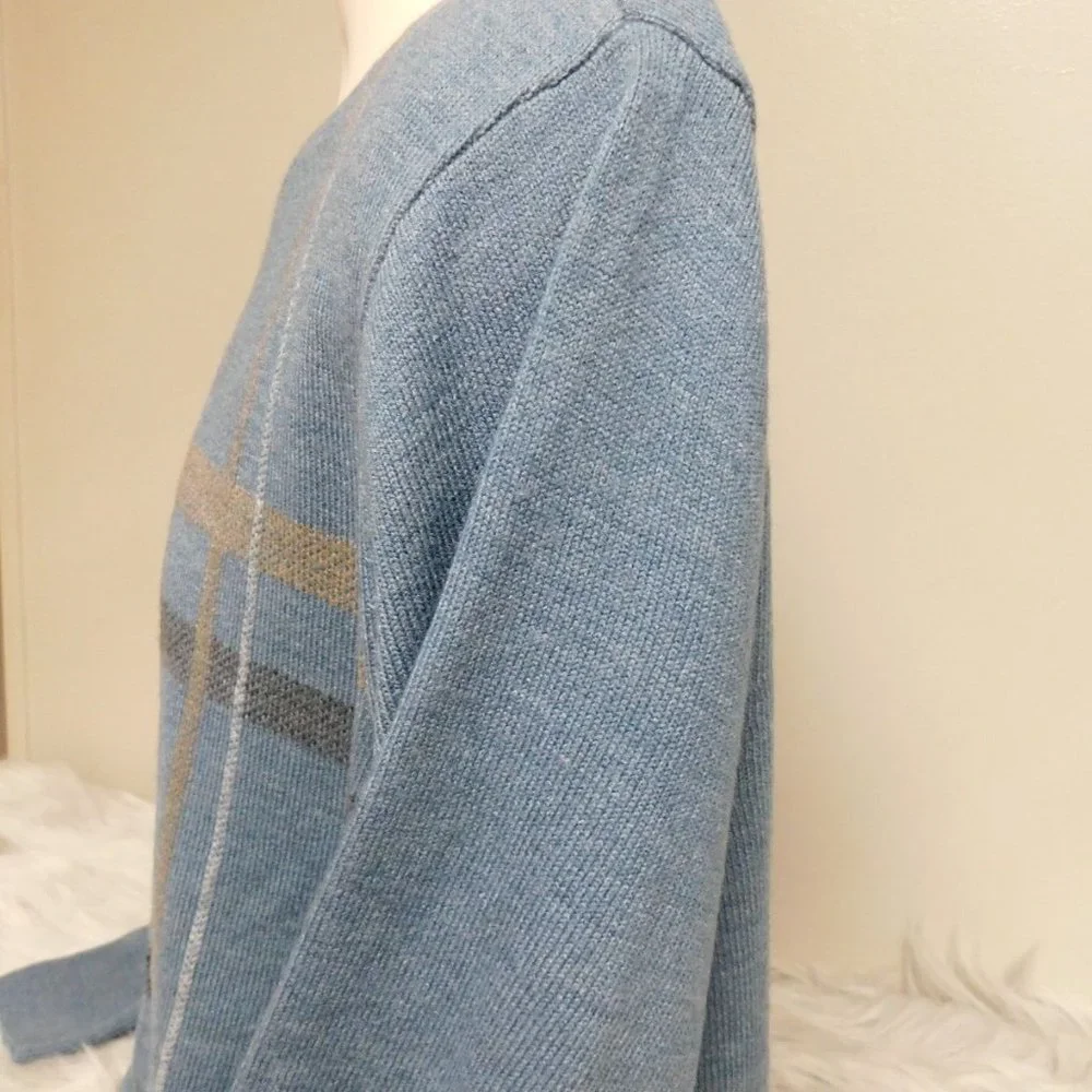 Dockers‎ Pullover Sweater Mens's L Crewneck Blue Gray