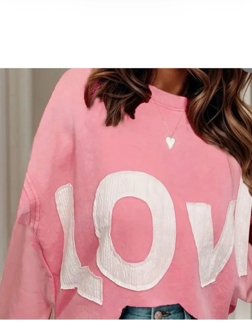 LOVE lightweight crewneck sweatshirt tunic