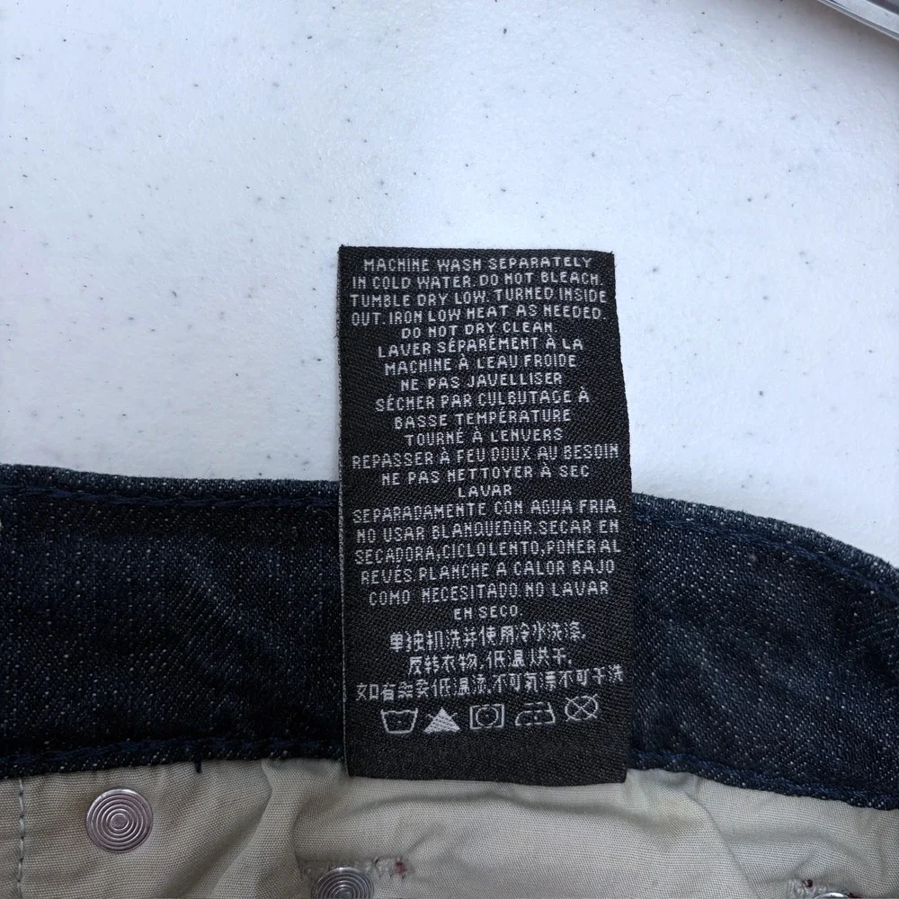 Affliction Gage Jeans Size 34 Mens Denim Biker Grunge Distressed Grunge Dark Y2K