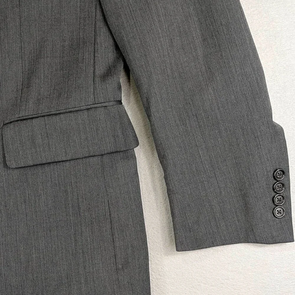 Jos A Bank Classic Collection Blazer Mens 38R 100%‎ Wool Gray 2 Button Dual Vent