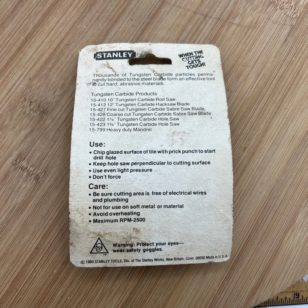 N/A stanley carbide