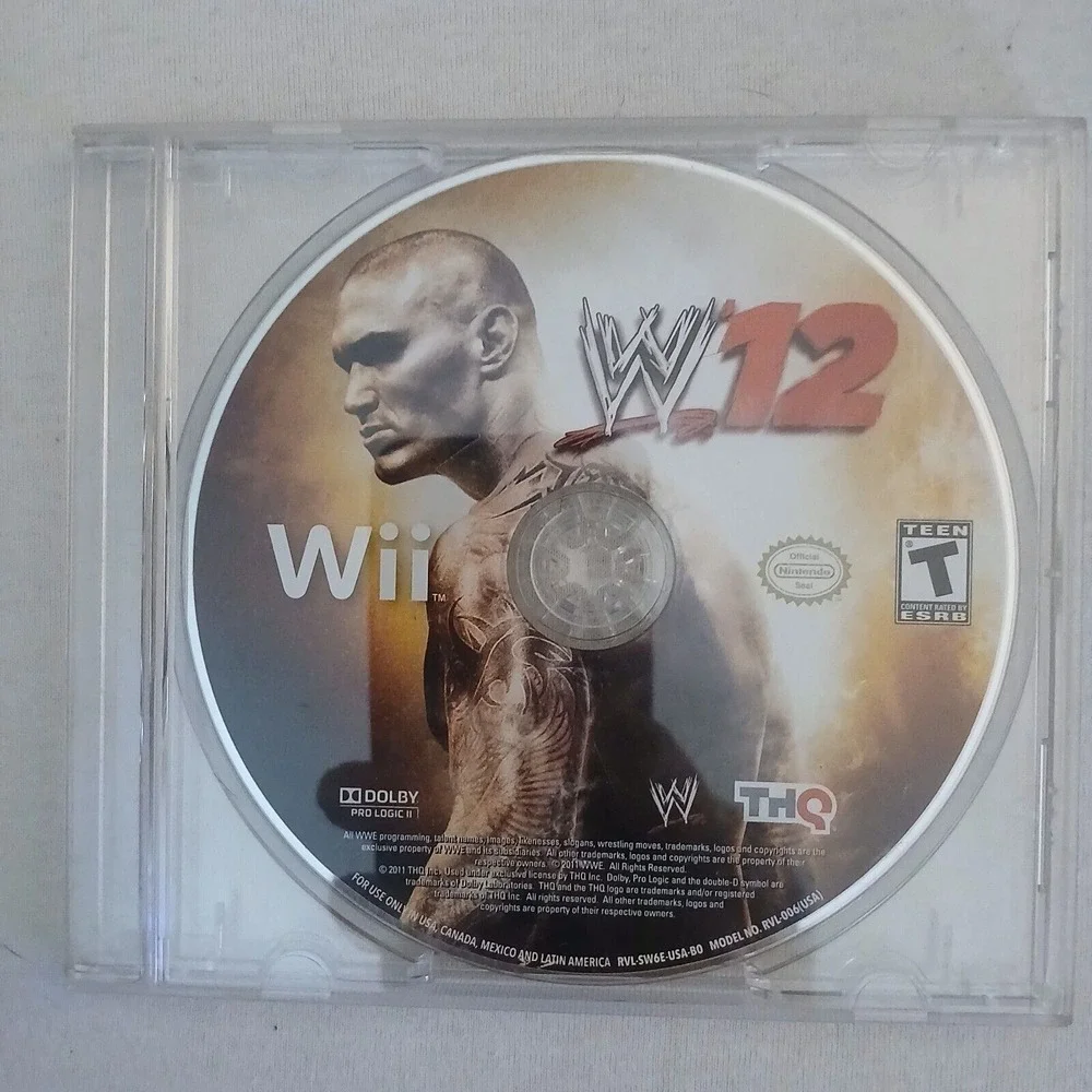 WW12 WW 12 - Nintendo Wii - (Disc Only) - Wrestling Video Game‎
