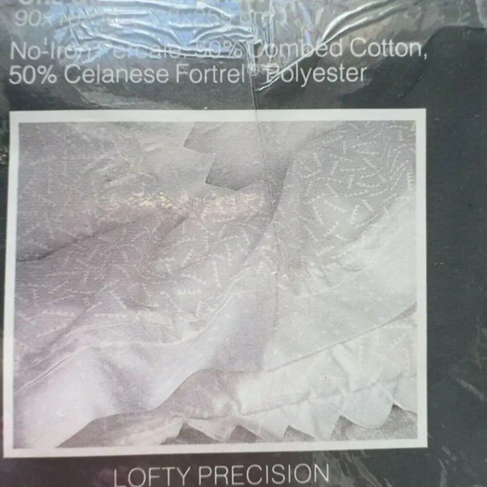 Millennium By Terrence Conran Dan River QUEEN Flat Sheet WHITE Lofty‎ Precision
