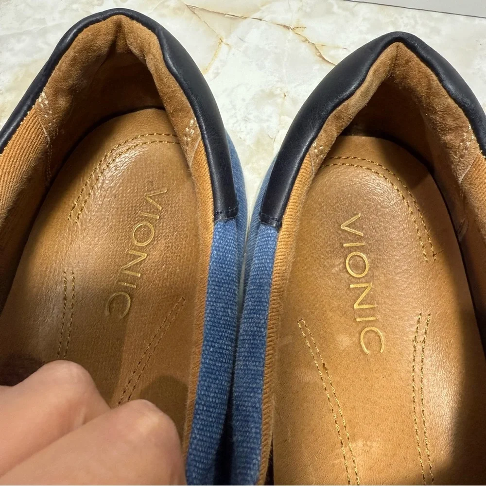 Vionic Mens Brody‎ Slip On Sneakers Canvas Upper Size 11 Minimalist Casual Comfy
