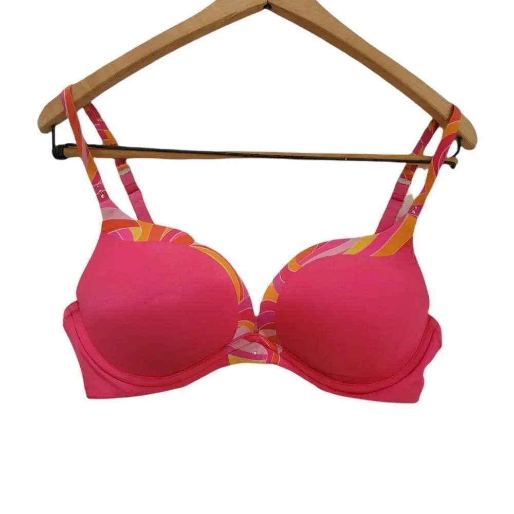 Victoria's Secret Hot Pink Bling Bio Fit Bra 34D