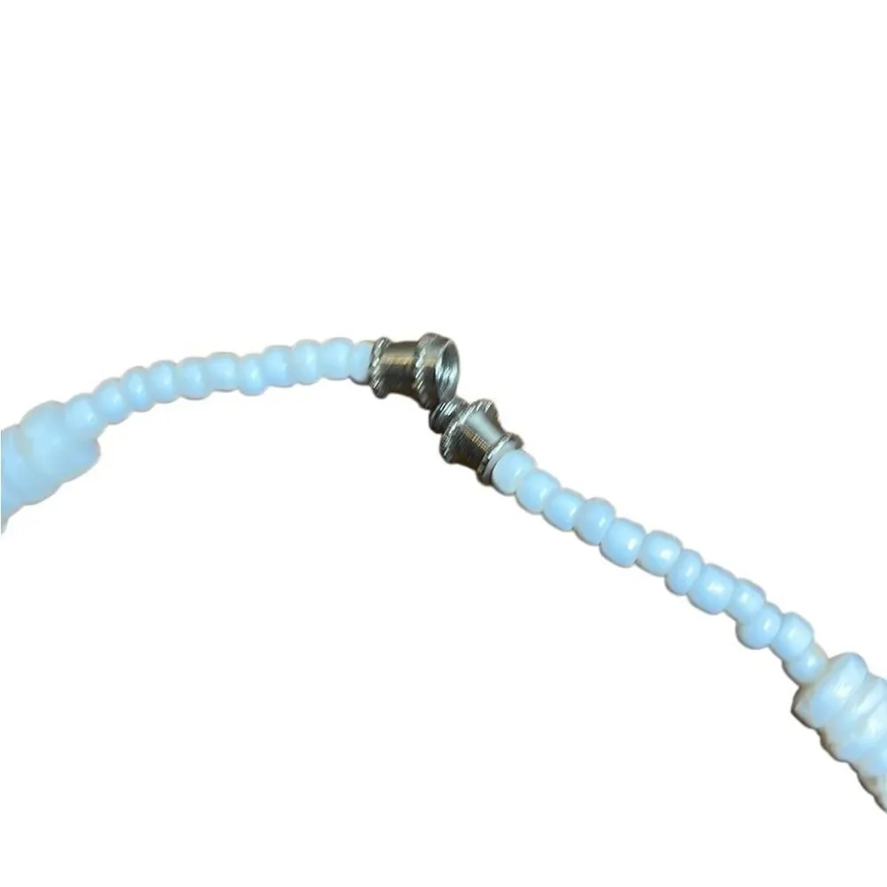 Y2K Vintage Puka Shell Necklace White Unisex 18”