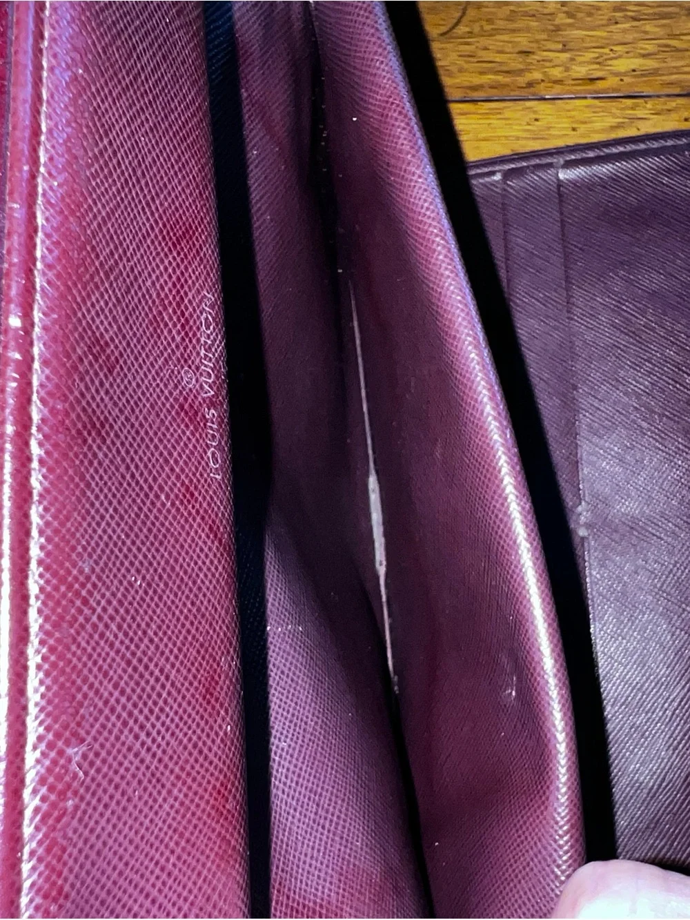 Louis Vuitton canvas clutch