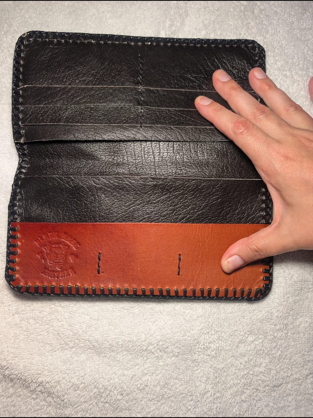 Leather Betty Boop Wallet Handmade