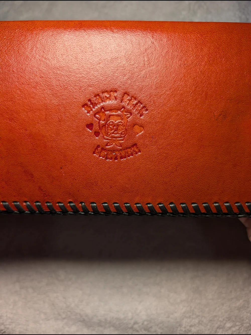 Leather Betty Boop Wallet Handmade