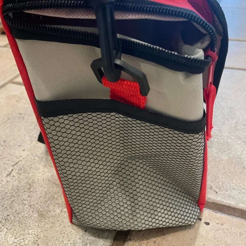 NEW Red MLB Los Angeles Angels & Anaheim Ducks Cooler Duffel Bag NWOT