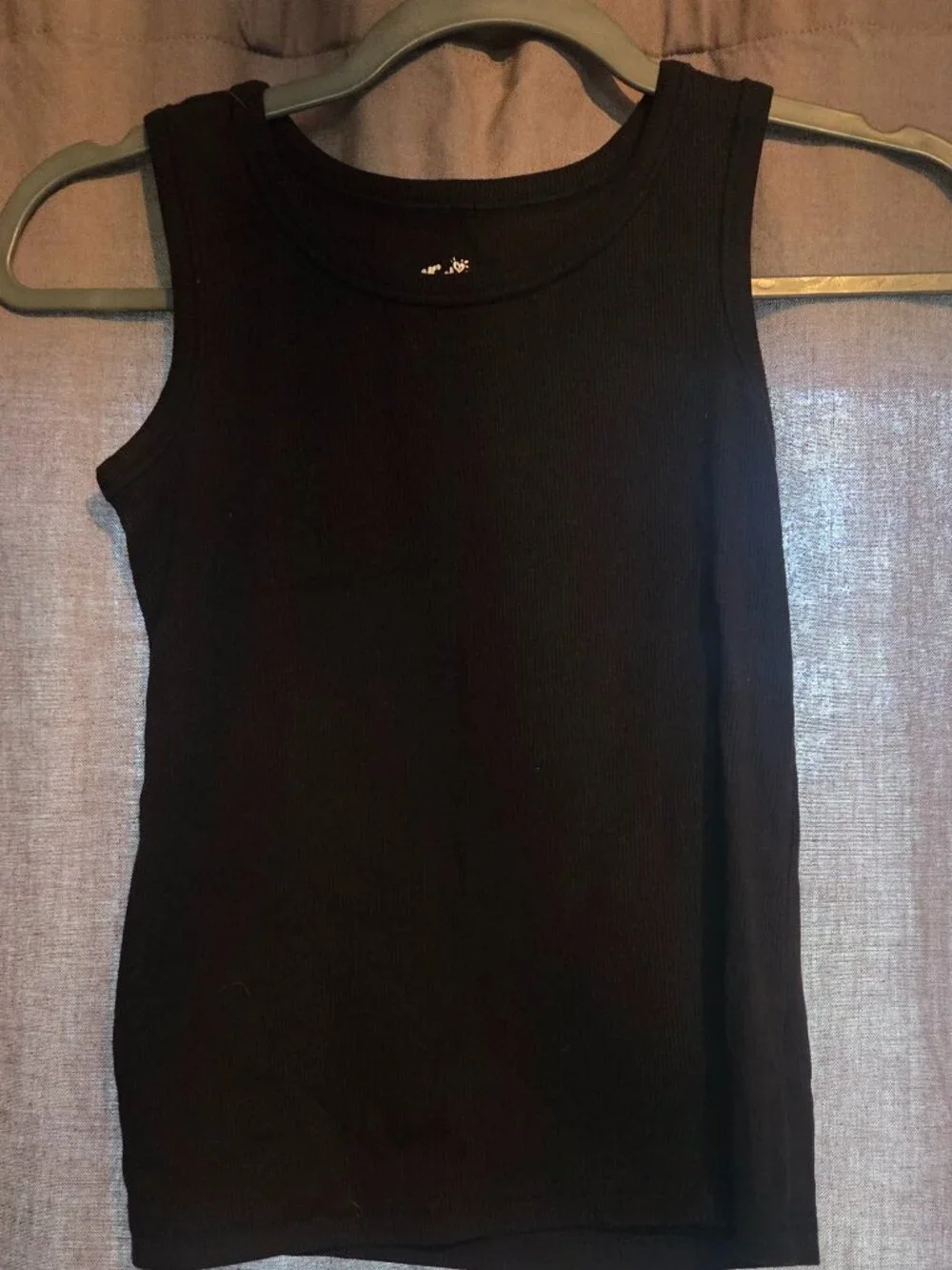NWOT Girls Justice black tank top size 10