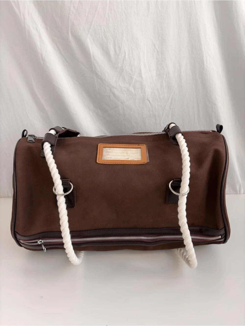 Vintage 1970s “Buddy Bag” Convertible Brown Canvas Duffel Backpack Weekender NOS