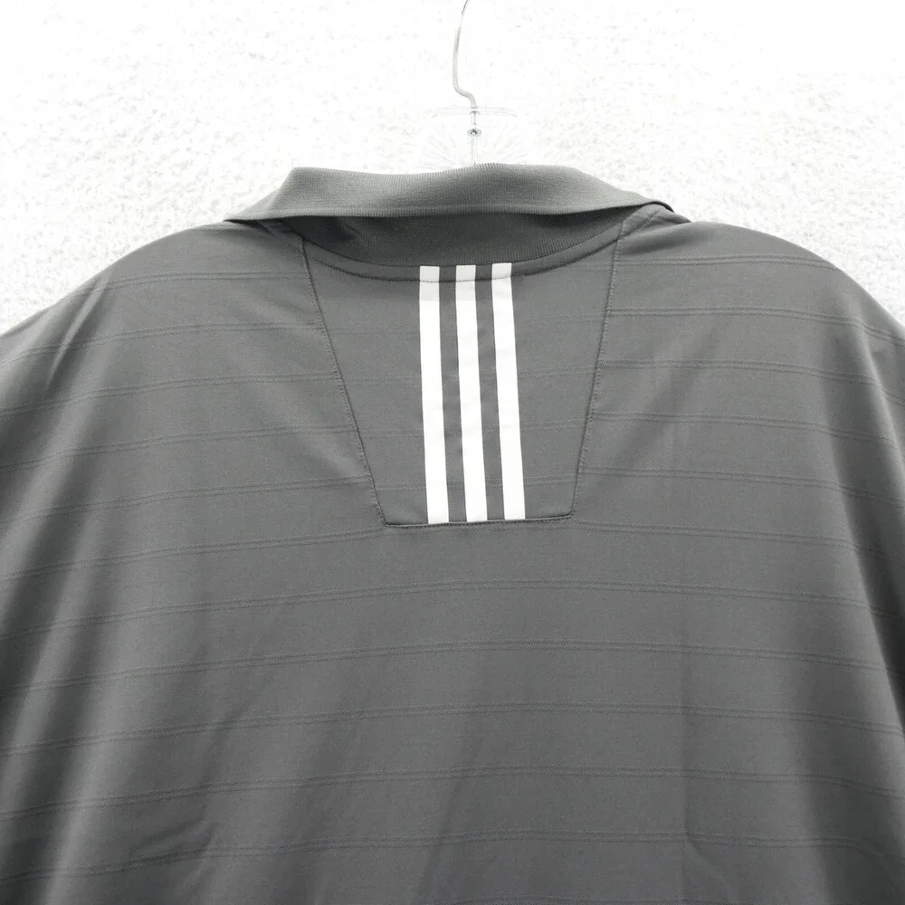 Adidas Climalite Polo Shirt Mens XL Gray Relaxed Fit Collared‎ Tennis Golf New