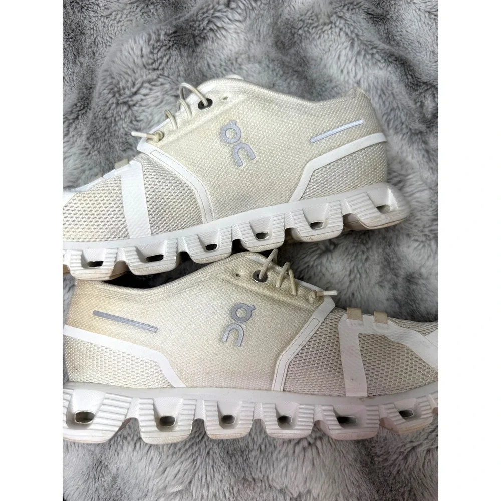 On Cloud 5 Undyed-White Running Shoes Womens 8.5 Sneakers 59.98902