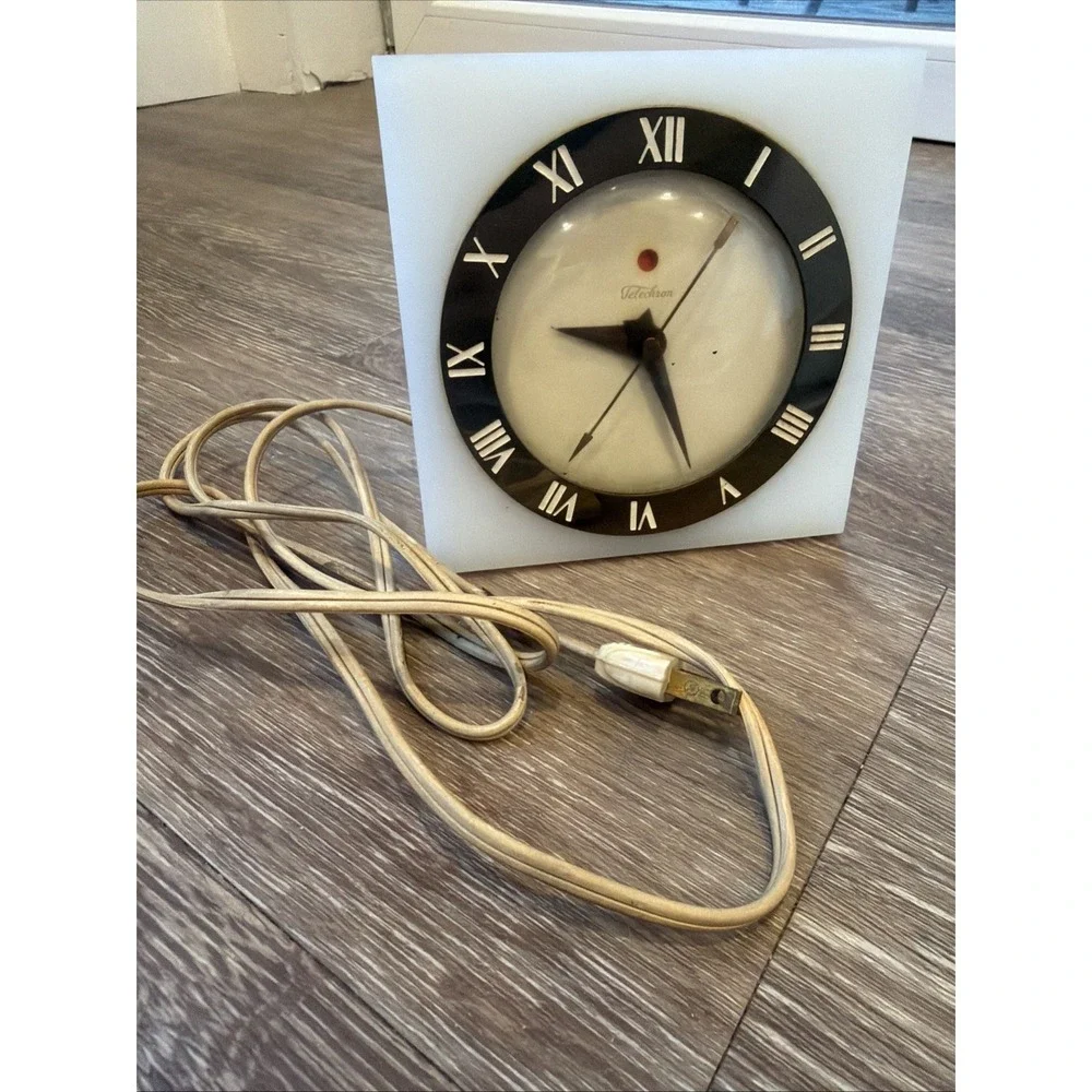Telechron 4H55 The Statesman 1940s Vintage Desk Shelf Mantel Clock WORKS