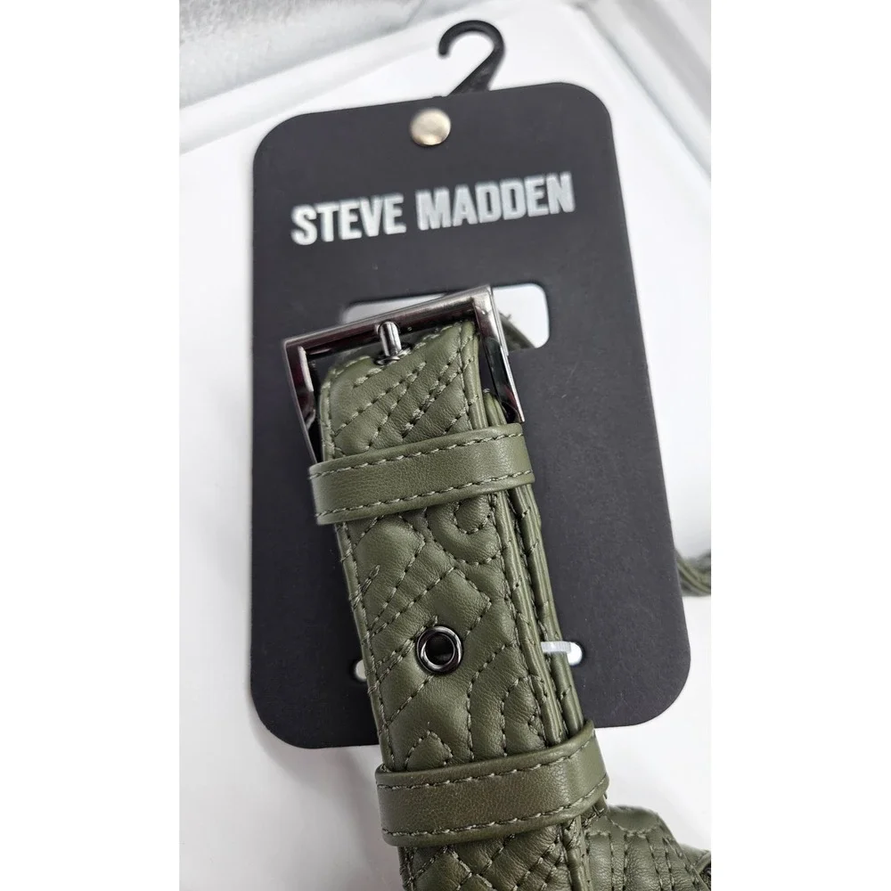 Steve Madden khaki worn material