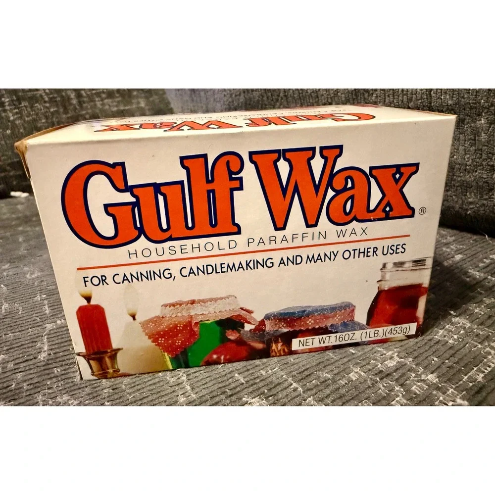 Gulf Wax Household Paraffin Wax 1lb 16oz White New Canning Candlemaking DIY