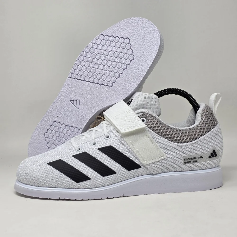 Adidas Powerlift 5 Powerlifting Weightlifting Shoes White GY8919 Men Size 16 New