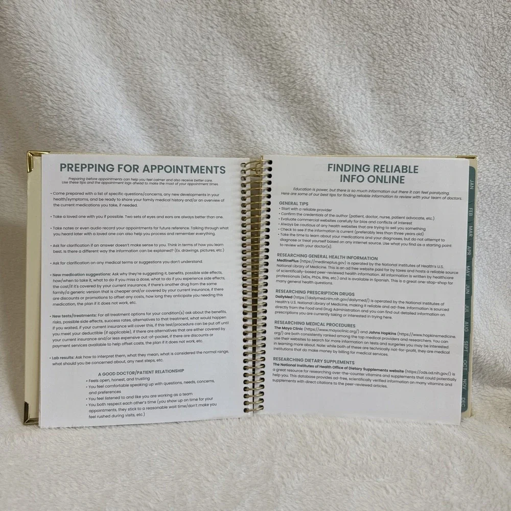 Bloom Daily Planners disability spiral