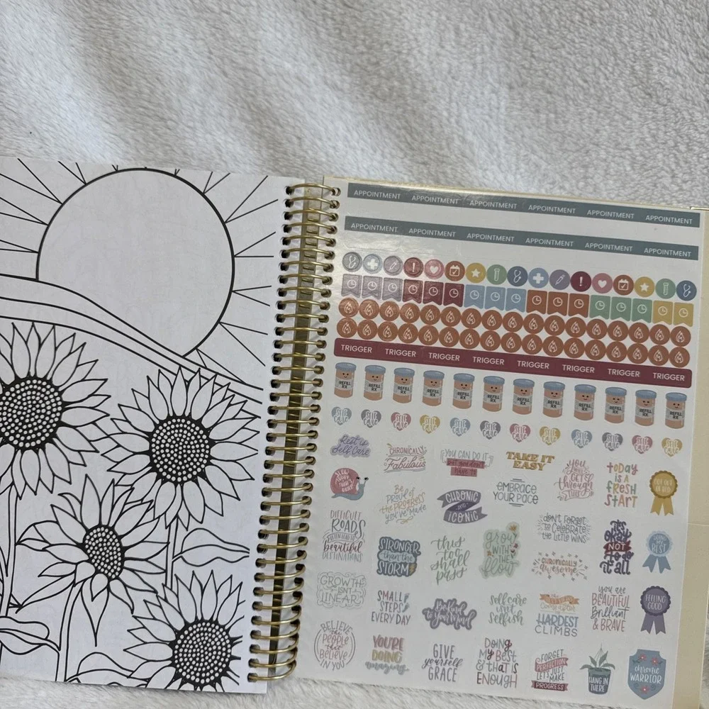 Bloom Daily Planners tracker keywords metal