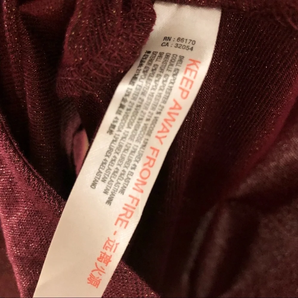 NWT Anthropologie Shimmer Open Back Bodysuit M