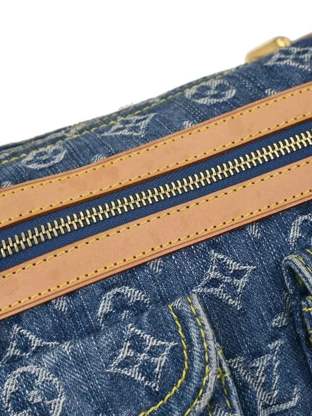 Louis Vuitton Blue Monogram Denim Baggy PM Shoulder Bag