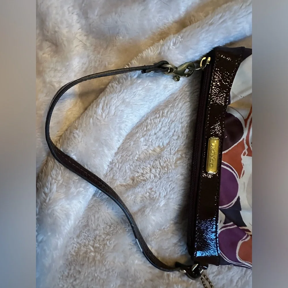 Coach wristlet satin