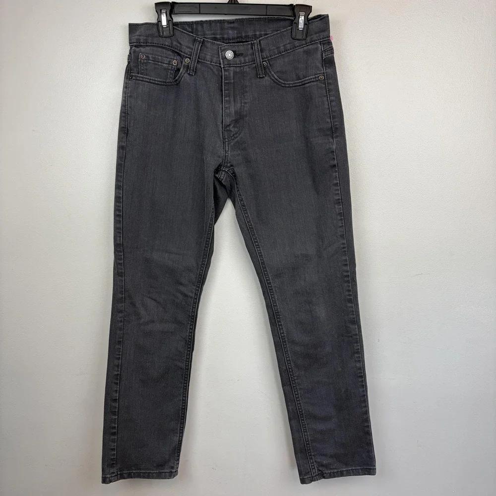 Levi's 541 Jeans Mens 30x30 Gray Athletic Taper Stretch Denim‎ Pants Casual