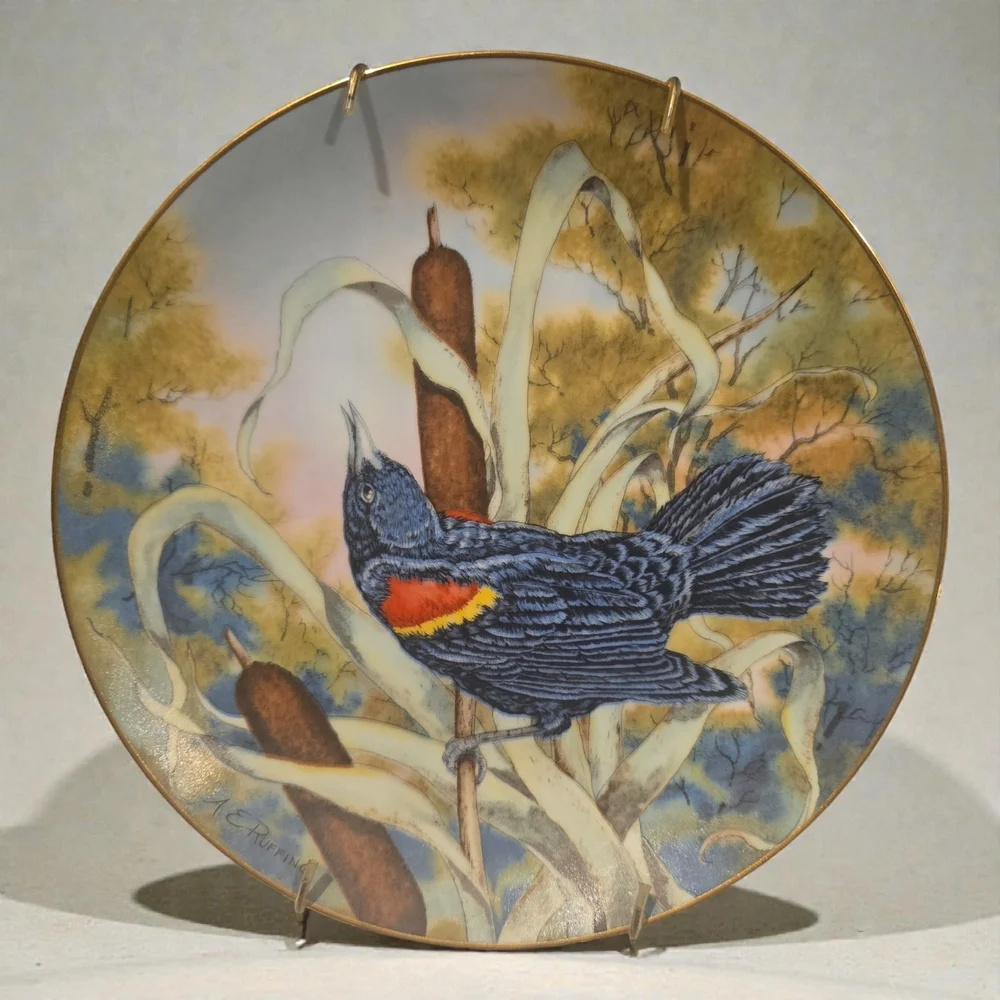 Southern Living Redwinged‎ Blackbird Wall Art Plate.