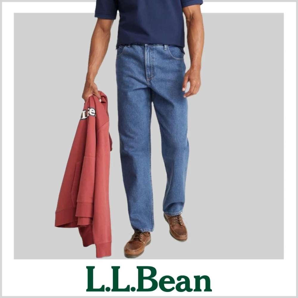 Men's L.L. Bean Natural Fit Hidden Comfort Jeans | Blue | Sz: 35 x 28‎