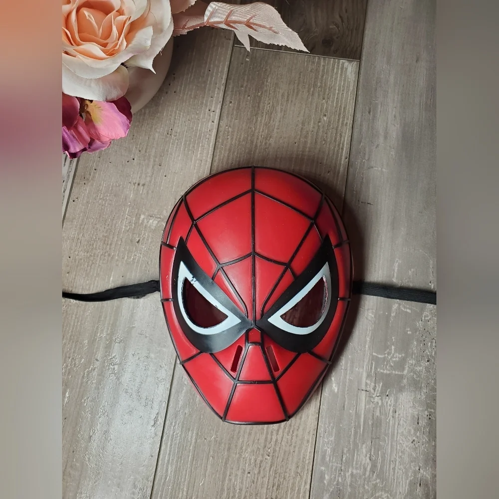 Marvel Spider-Man Spiderman Youth Costume Cosplay Mask Hard Plastic Halloween