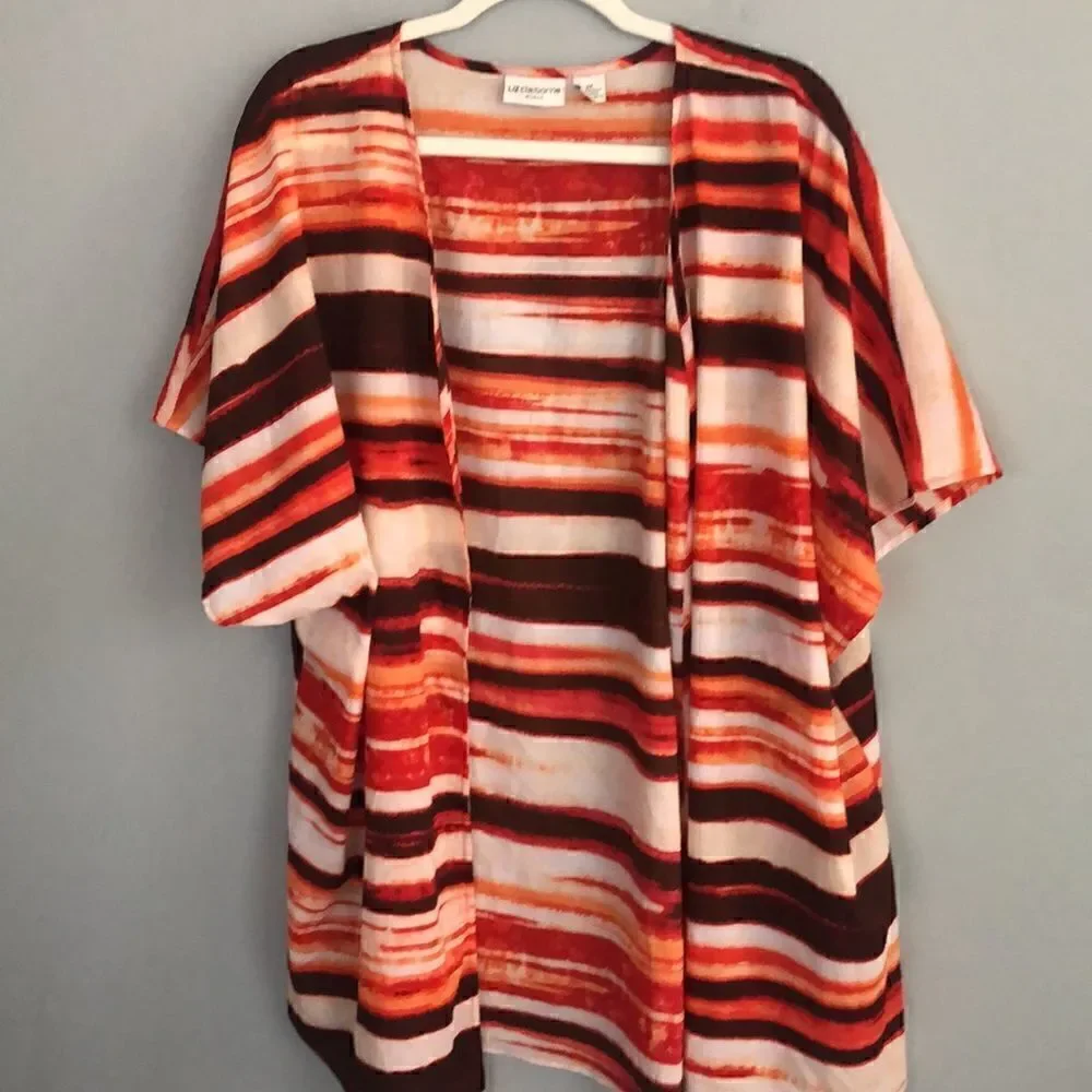 Women’s Southwestern plus size 3X lightweight flowing open front cardigan