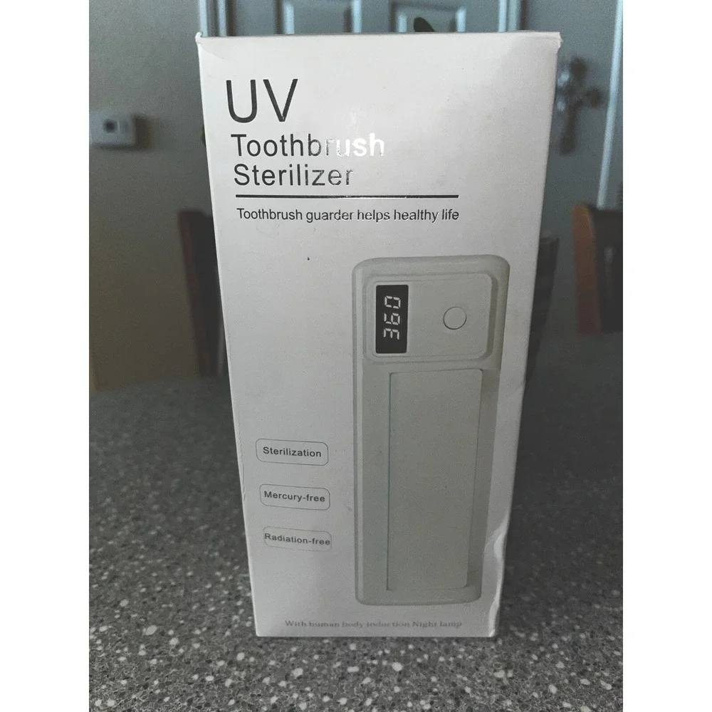 UV Toothbrush Sterilizer Holder -New‎ Open Box Mercury Free/Radiation Free