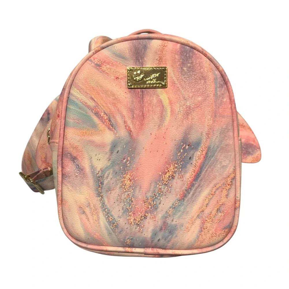 Betsy Johnson Pastel Pink‎ Blue Small Butterfly Wings Backpack Bag Fairy Wings