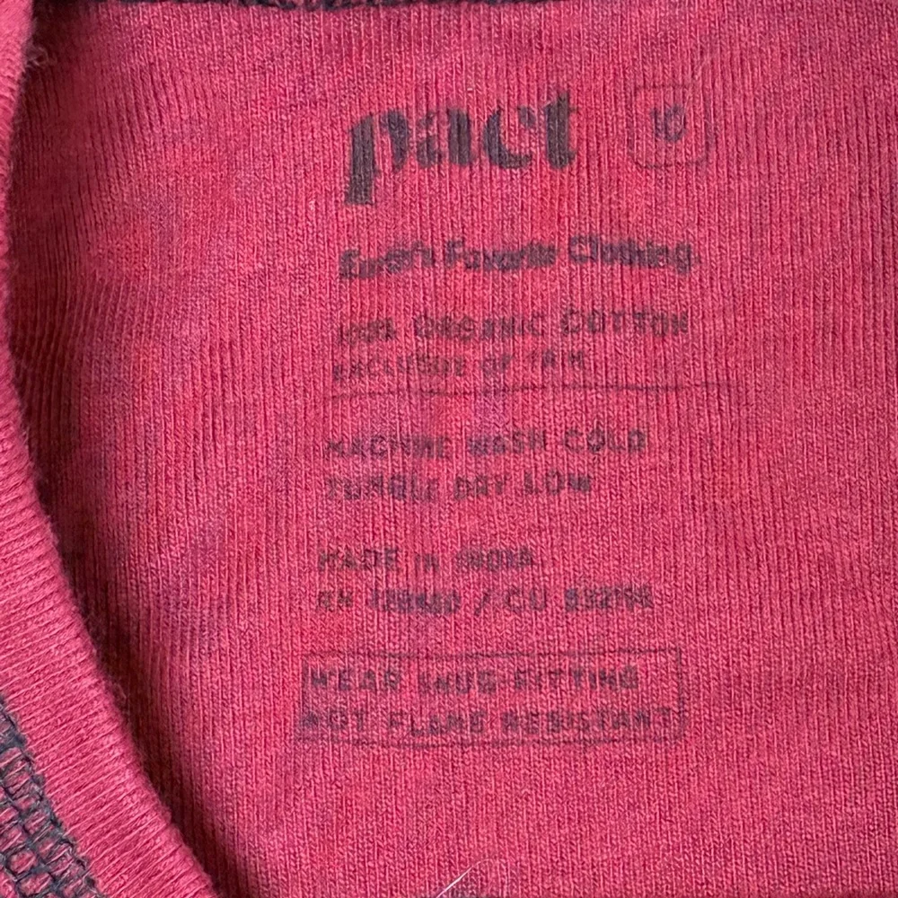Pact plaid red
