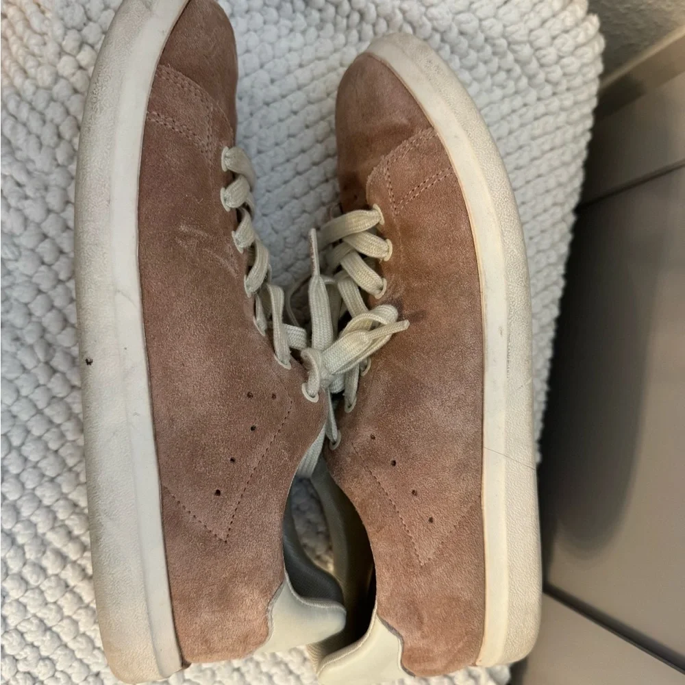 Tory Burch Pink Howell Court Suede Skater Sneakers
