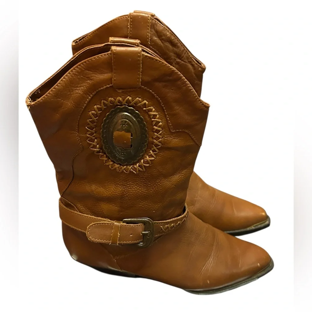 Leather Craft fashion woven #westernboots