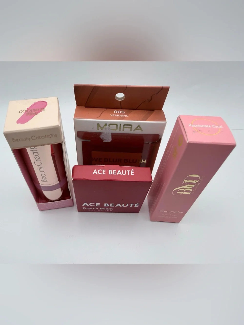 NWT Blush/Highlighter Bundle - Beauty Creations, Moira, Ace Beauté, BYOD