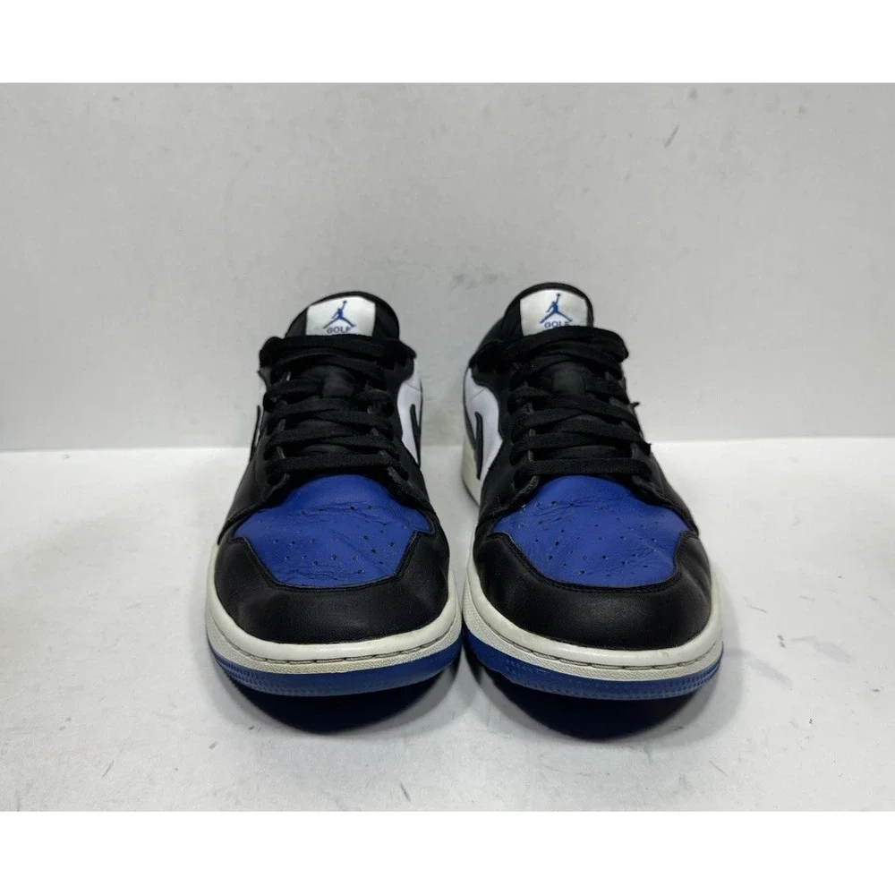Jordan 1 Low Golf Blue Royal Toe Black Shoe DD9315-102 Men's Sz 10.5