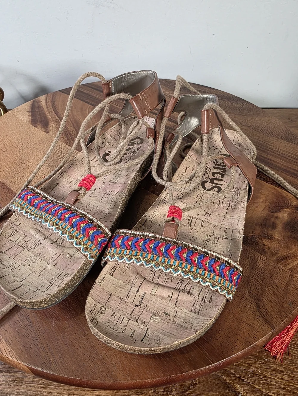 Circus by Sam Edelman Kerri Boho Gladiator Lace-Up Sandals Festival Size 8.5