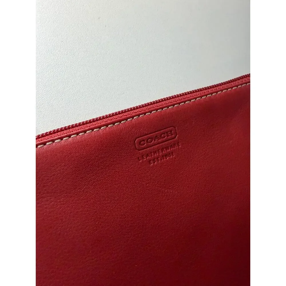 Coach wristlet red