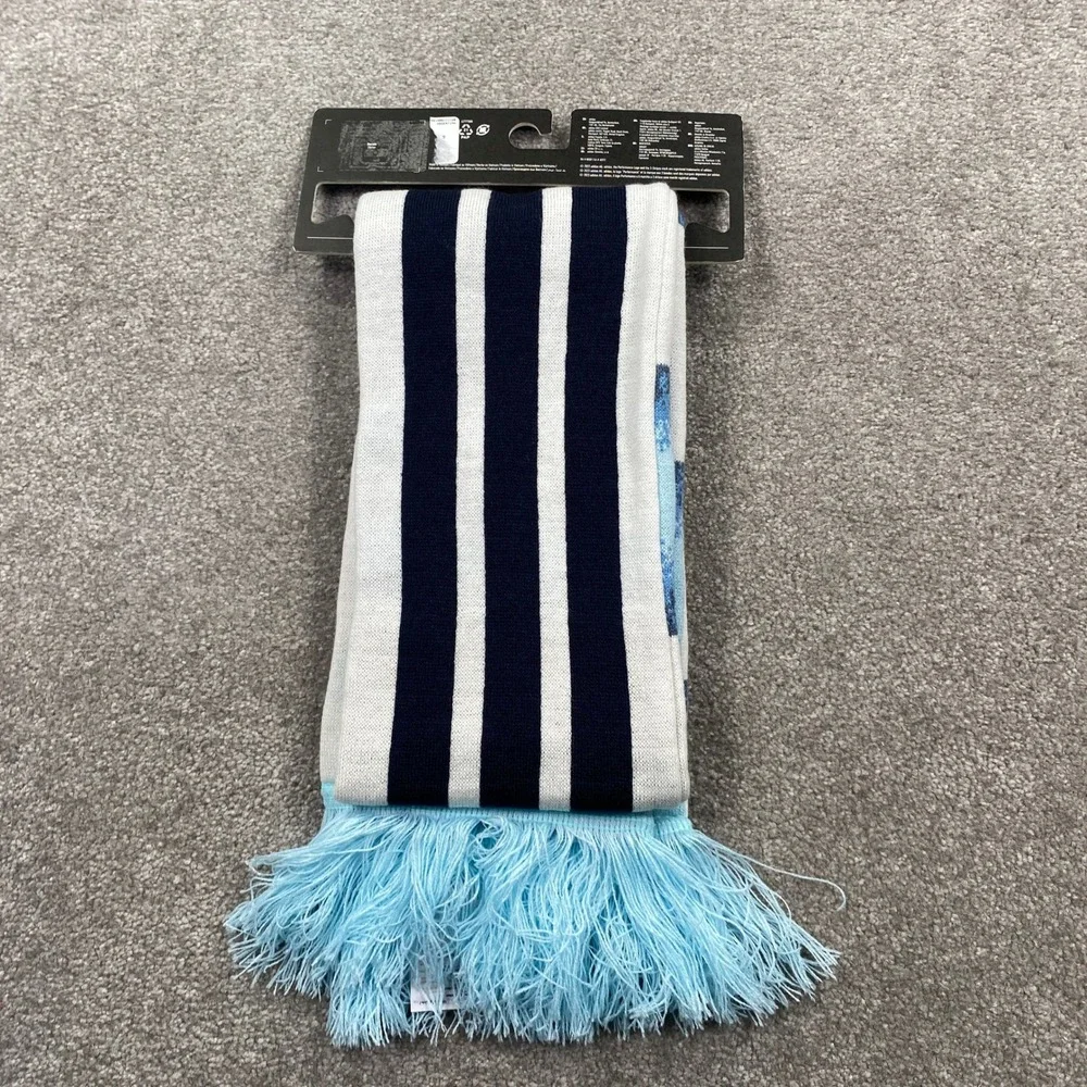 Adidas Argentina AFA Soccer Scarf Unisex OS White Blue 3-Star World Cup Knit