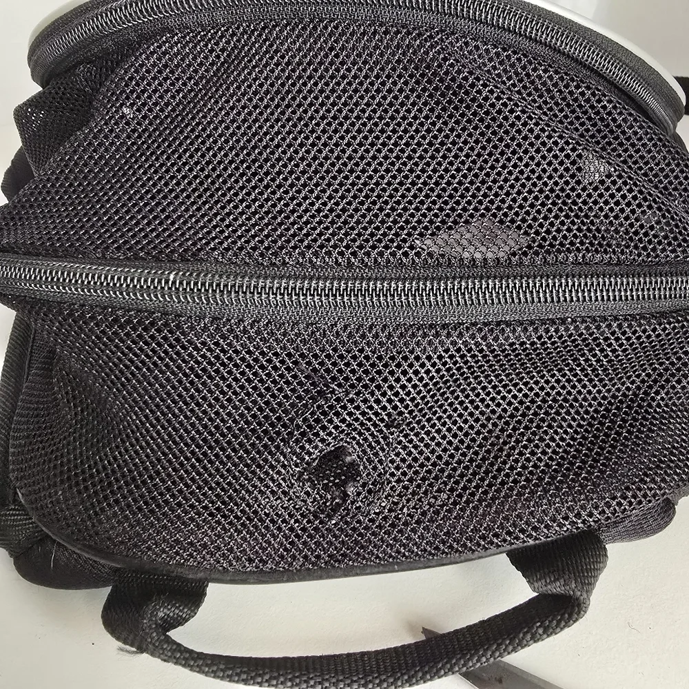 Nike logo cracking visible