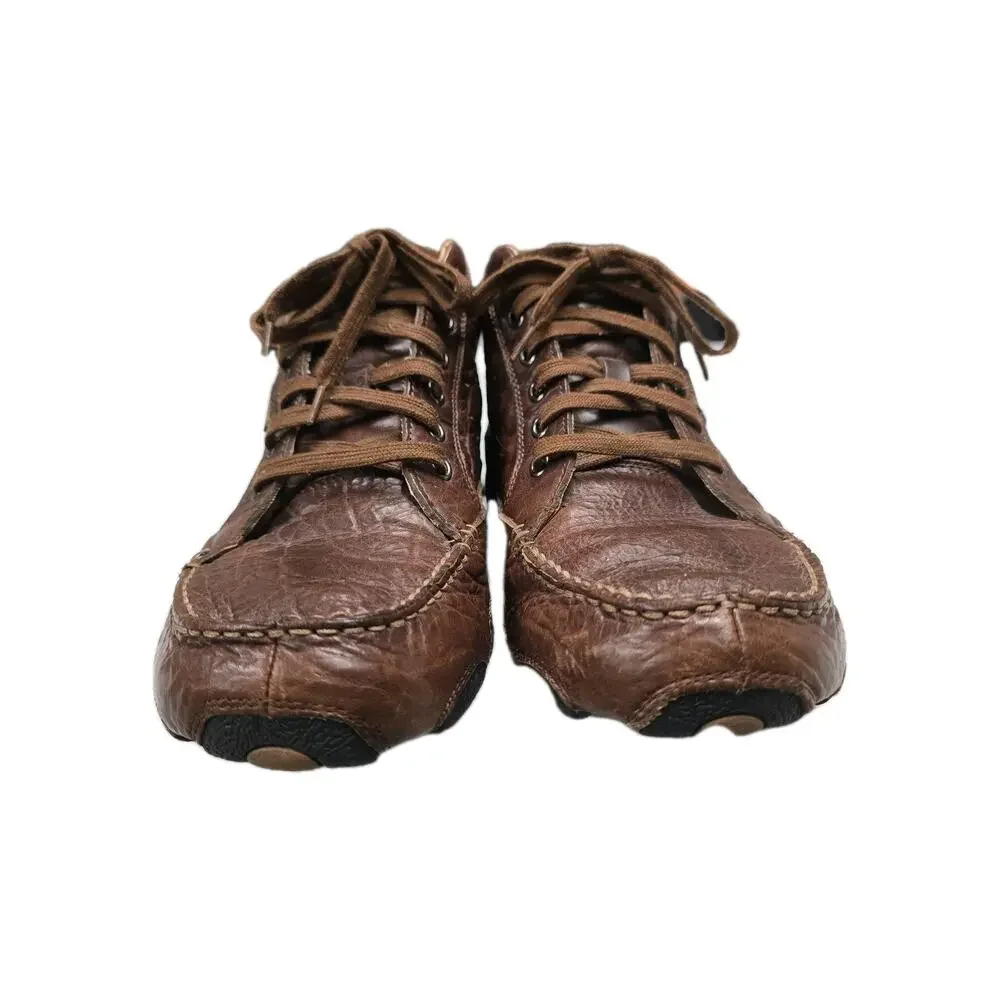 HS Trask Kalispell Chukka Boots Men's 9.5 M Brown Bison Leather Casual Shoes VTG