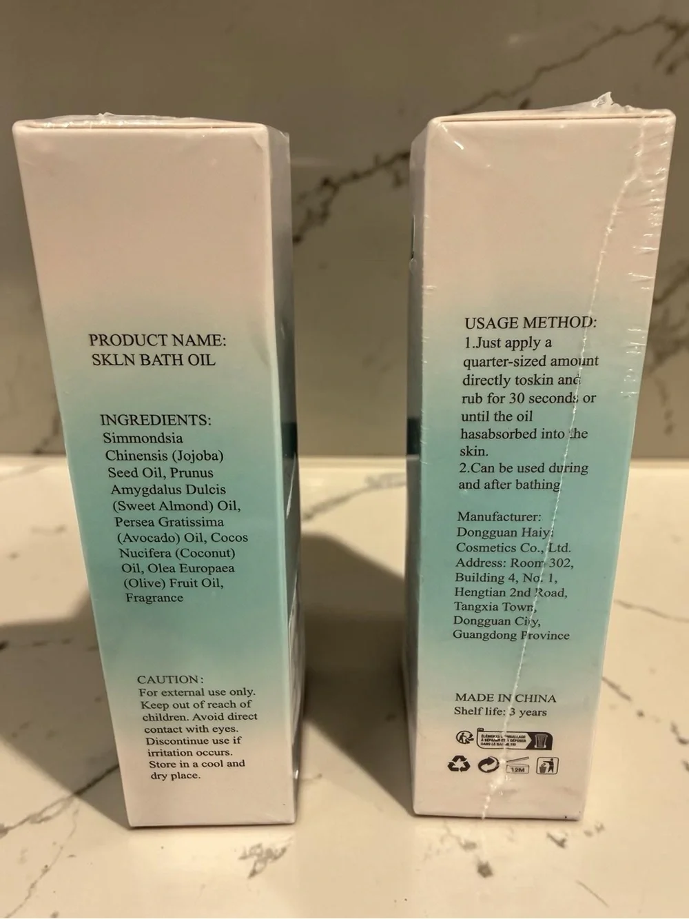 SKLN bath oil