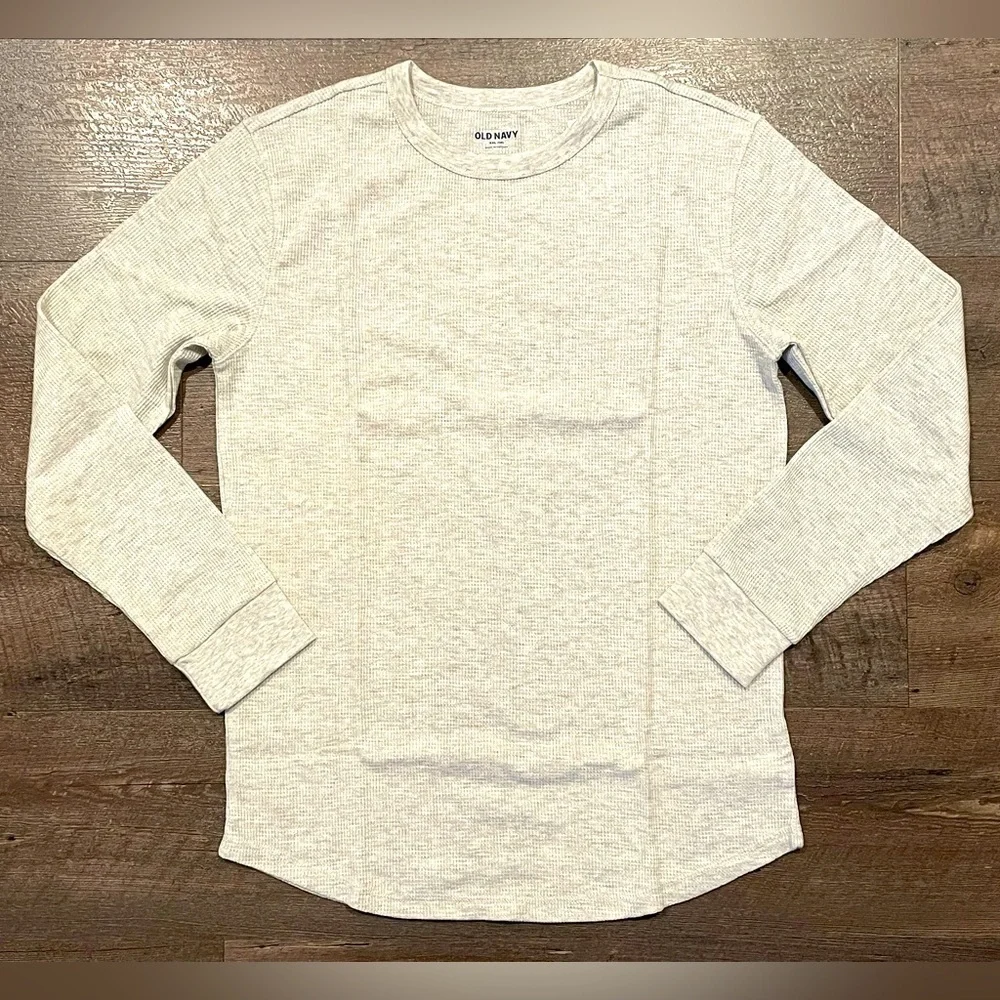 Old Navy Boy’s Oatmeal Long Sleeve Heat Baselayer Shirt Size XXL (18)