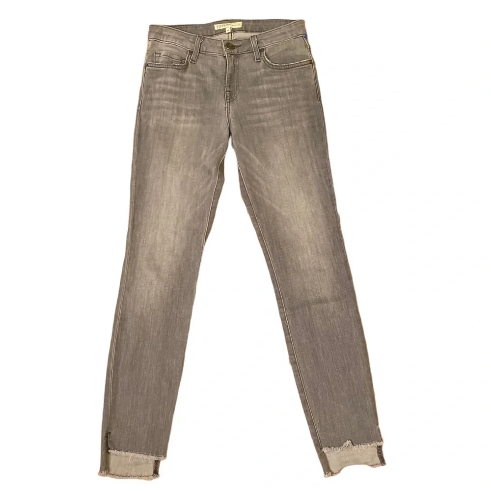 Joie Midrise Gray Ankle Skinny Denim Jeans Size 24