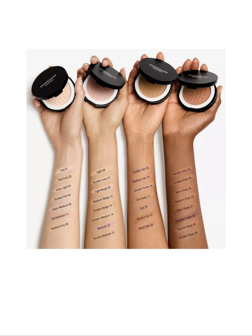 BareMinerals Original Pressed Powder Foundation SPF 15: Medium Beige 12, NIB