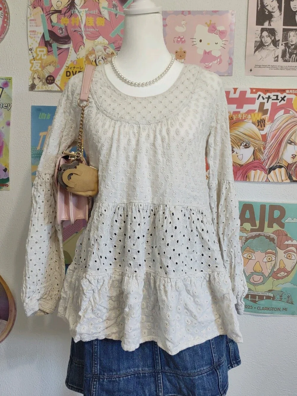 Anthropology Eyelet Blouse